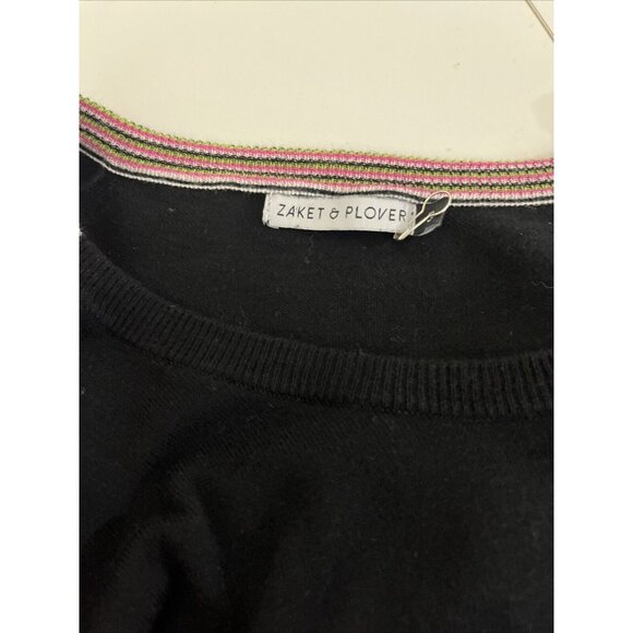 Zaket and Plover Silk-Cotton-Blend Light Weight Polkadot Sweaters Womens Size S - Picture 7 of 11